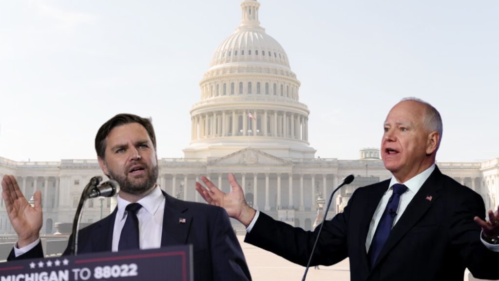 Tim Walz and J.d. Vance, Capitol Hill