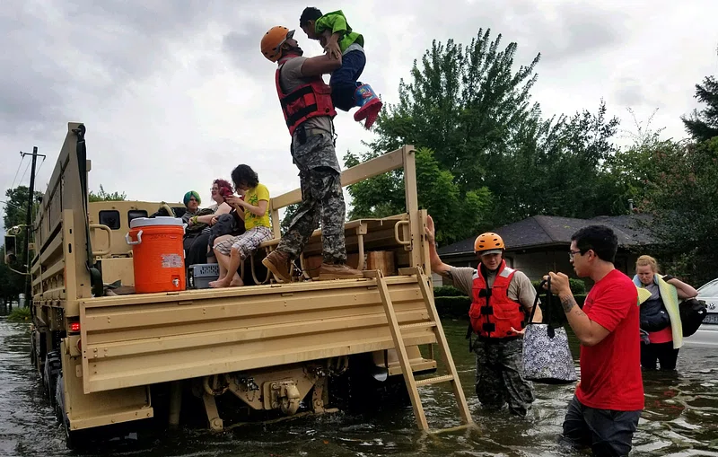 People Being Evacuated due to Hurricane