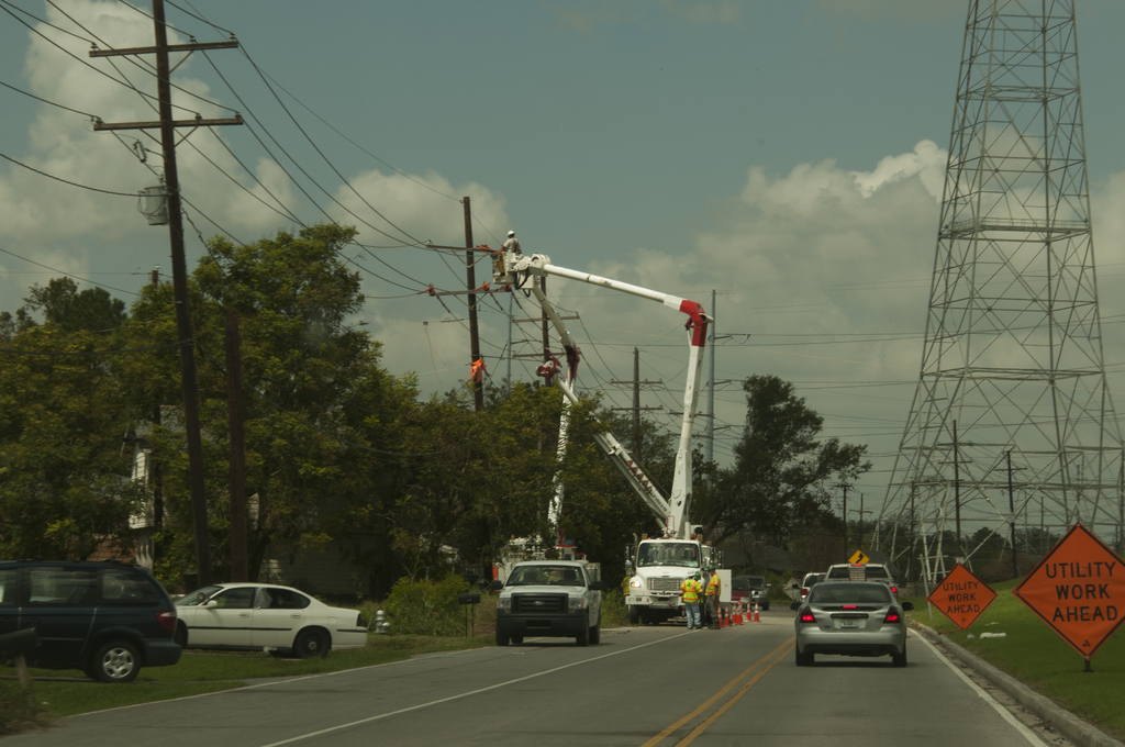 Infrastructure damage due to hurricane